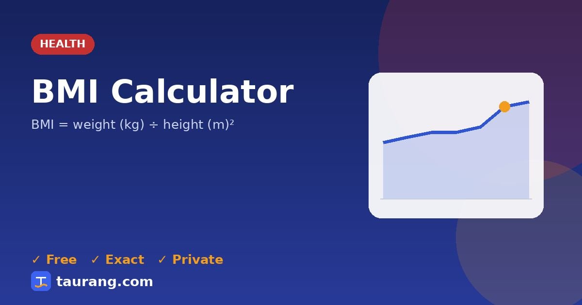 BMI Calculator – free online health tool illustration