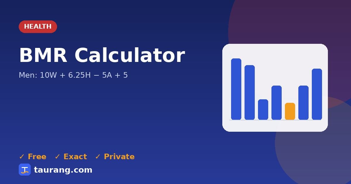 BMR Calculator – free online health tool illustration
