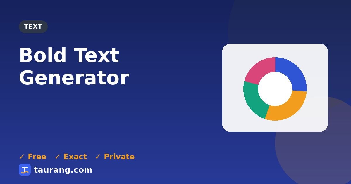 Bold Text Generator โ free online text tool illustration