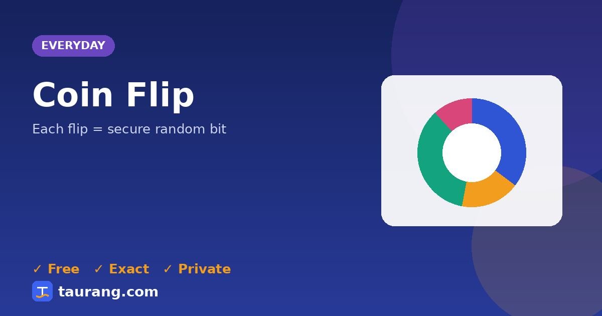 Coin Flip – free online everyday tool illustration