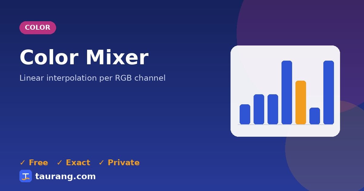 Color Mixer – free online color tool illustration