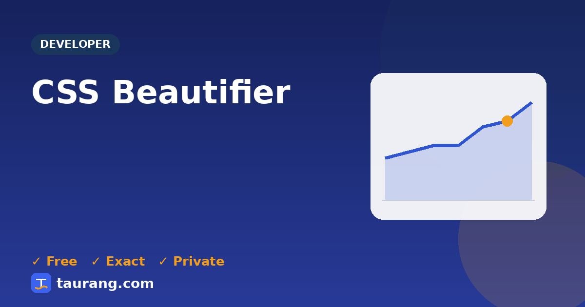 CSS Beautifier – free online developer tool illustration