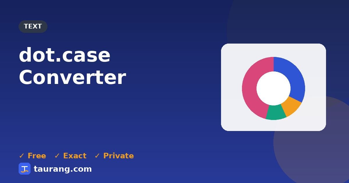 dot.case Converter – free online text tool illustration