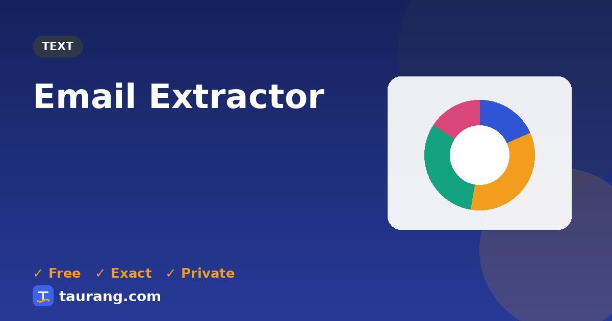 Email Extractor – free online text tool illustration