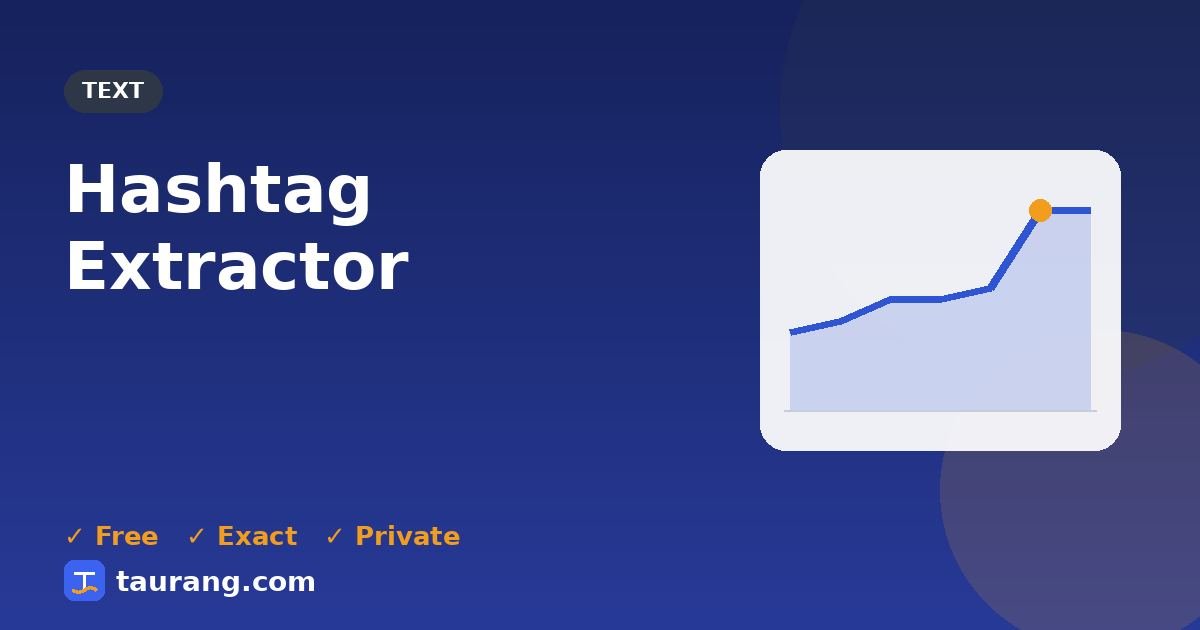 Hashtag Extractor – free online text tool illustration