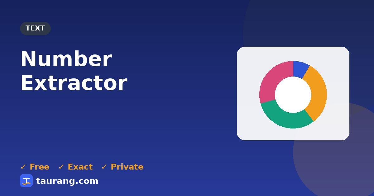 Number Extractor – free online text tool illustration