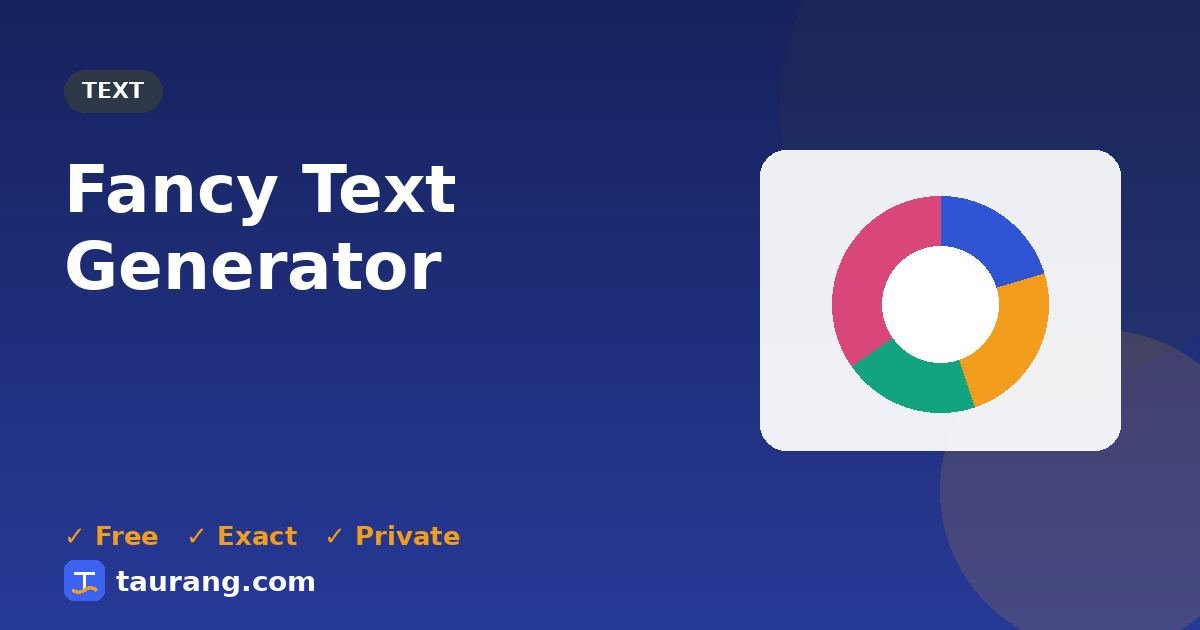 Fancy Text Generator – free online text tool illustration