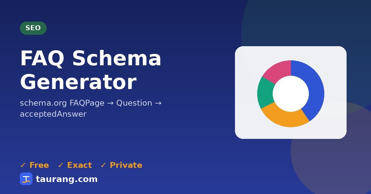 FAQ Schema Generator – free online seo tool illustration