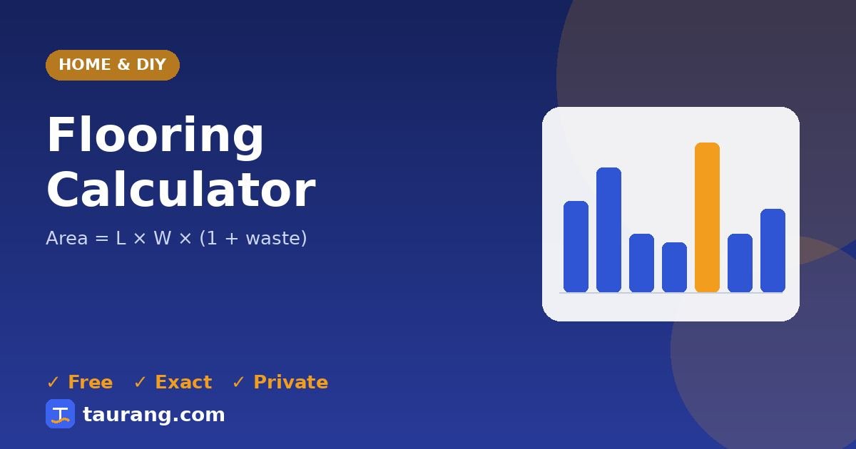 Flooring Calculator – free online home & diy tool illustration