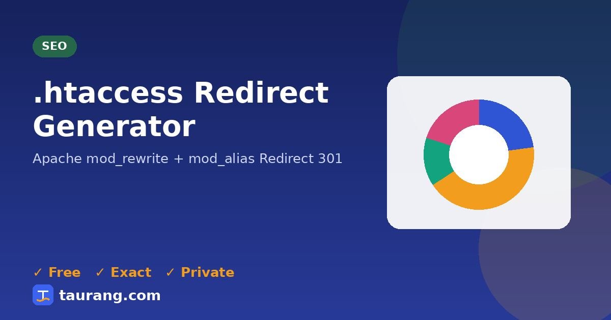.htaccess Redirect Generator – free online seo tool illustration