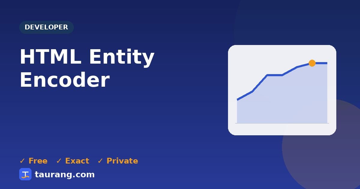 HTML Entity Encoder – free online developer tool illustration