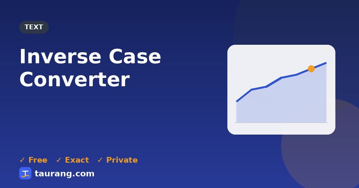 Inverse Case Converter – free online text tool illustration