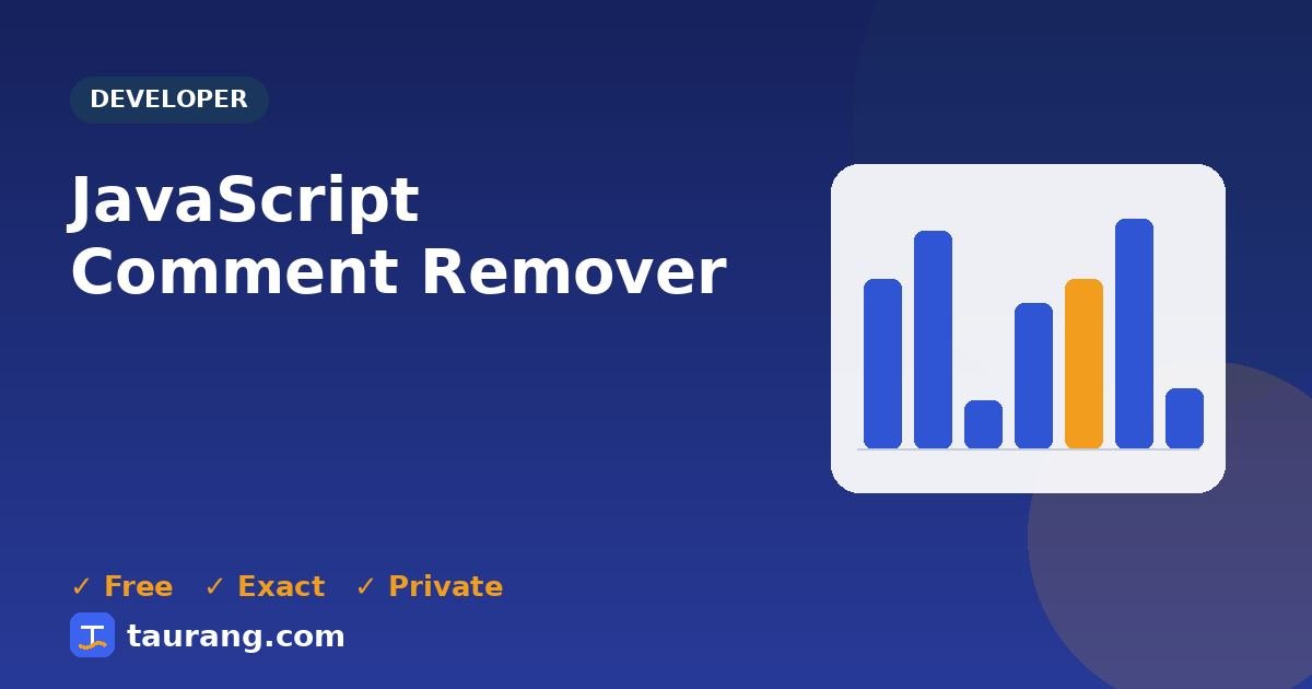 JavaScript Comment Remover – free online developer tool illustration