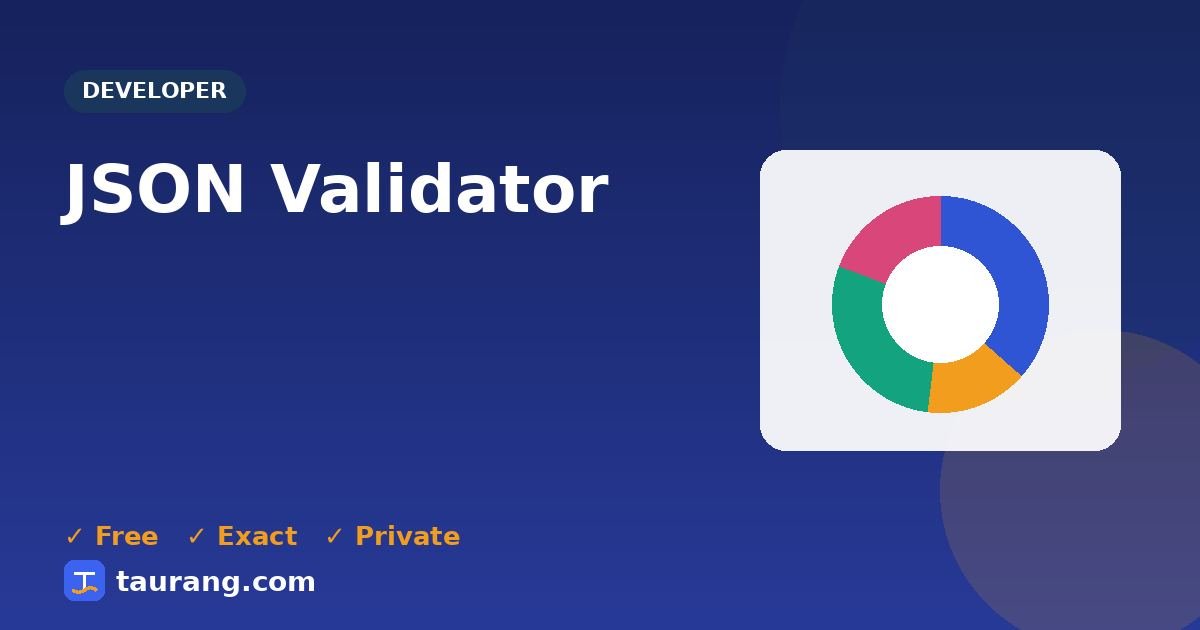 JSON Validator – free online developer tool illustration