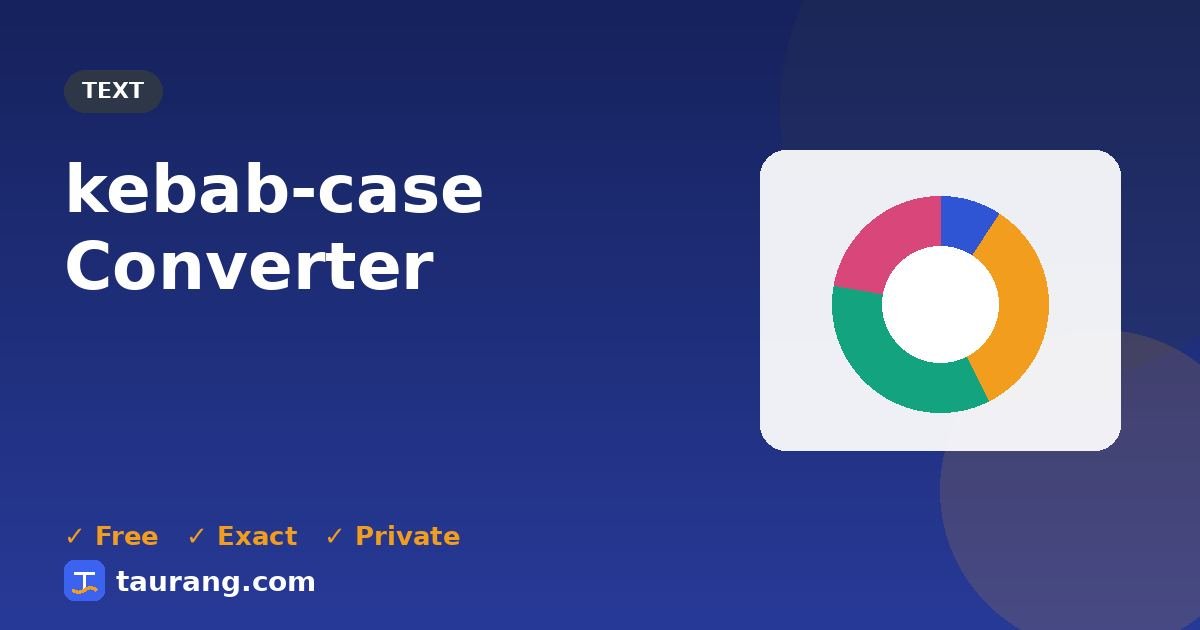 kebab-case Converter – free online text tool illustration
