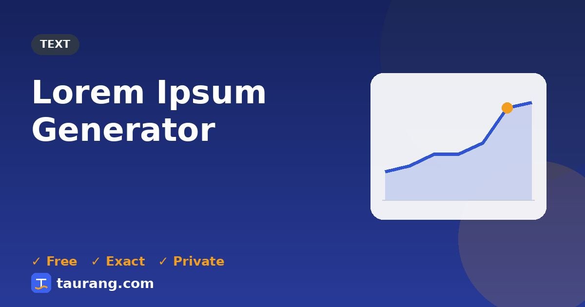Lorem Ipsum Generator – free online text tool illustration