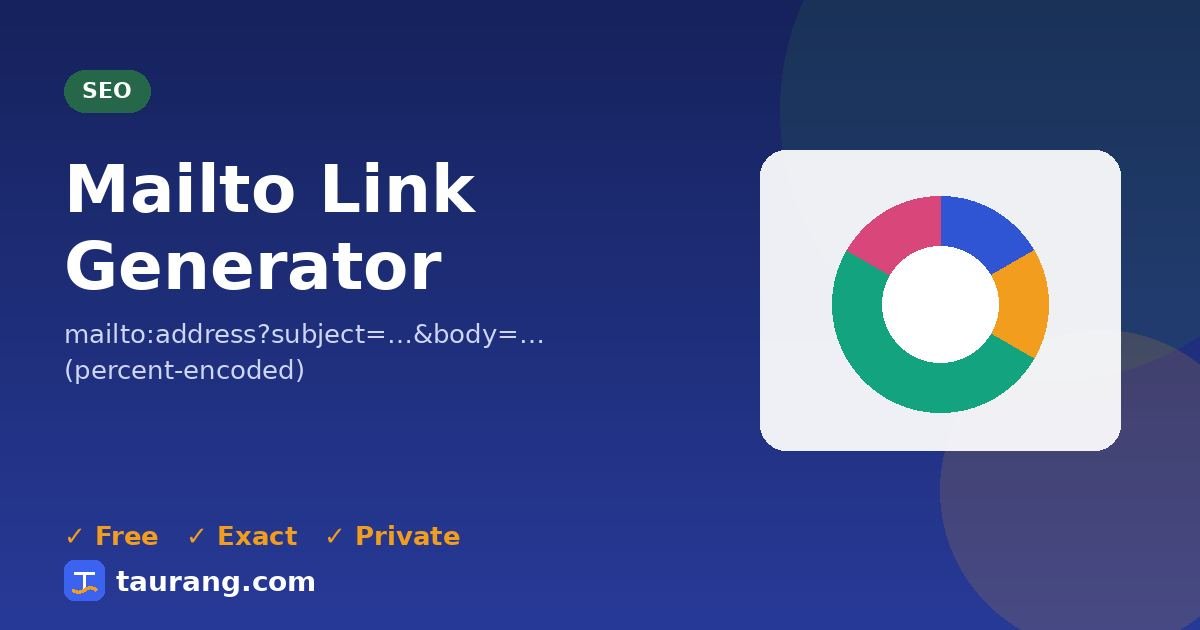 Mailto Link Generator – free online seo tool illustration