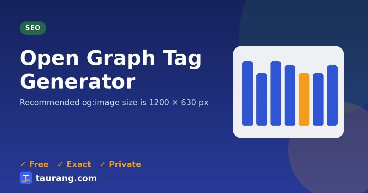 Open Graph Tag Generator – free online seo tool illustration