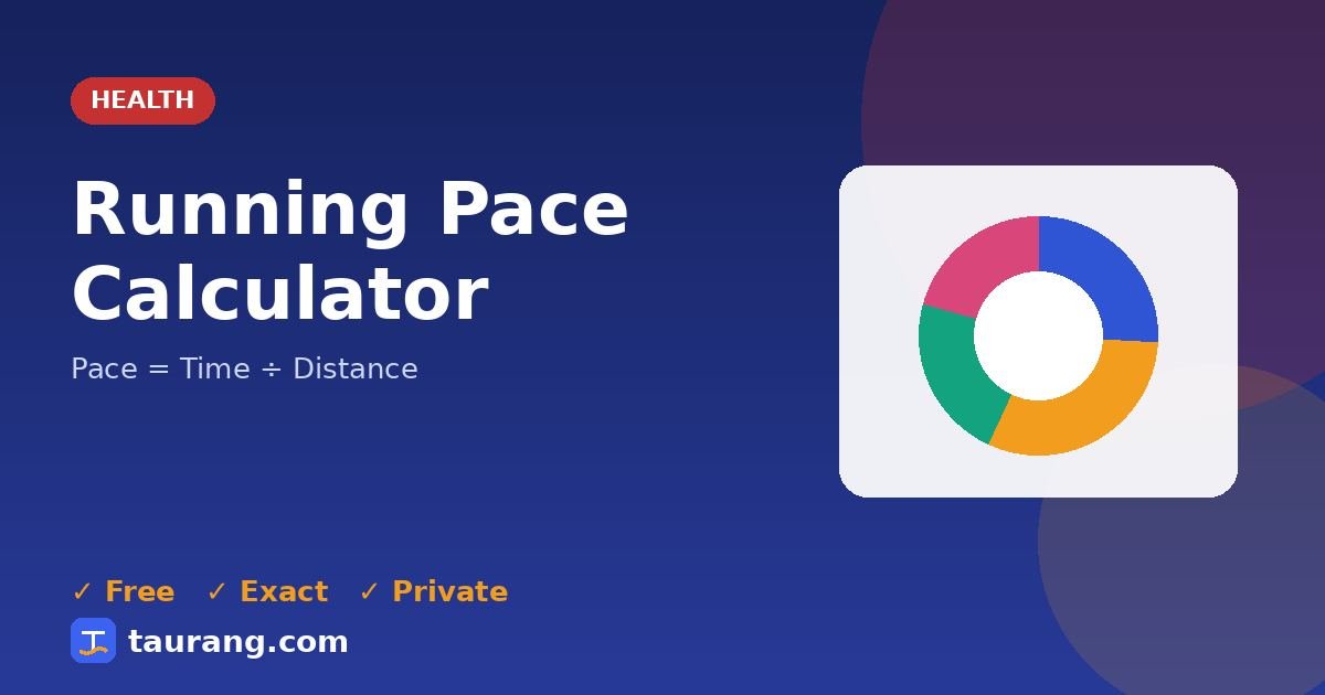 Running Pace Calculator – free online health tool illustration