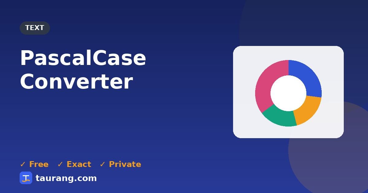 PascalCase Converter – free online text tool illustration