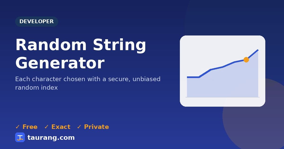 Random String Generator – free online developer tool illustration