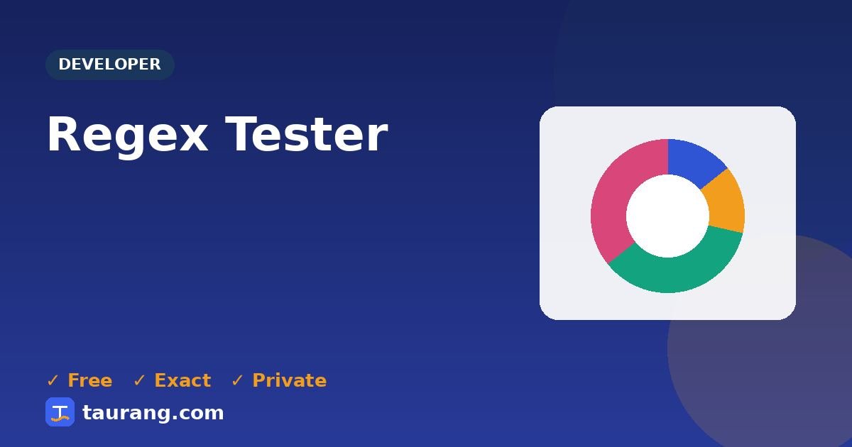 Regex Tester – free online developer tool illustration