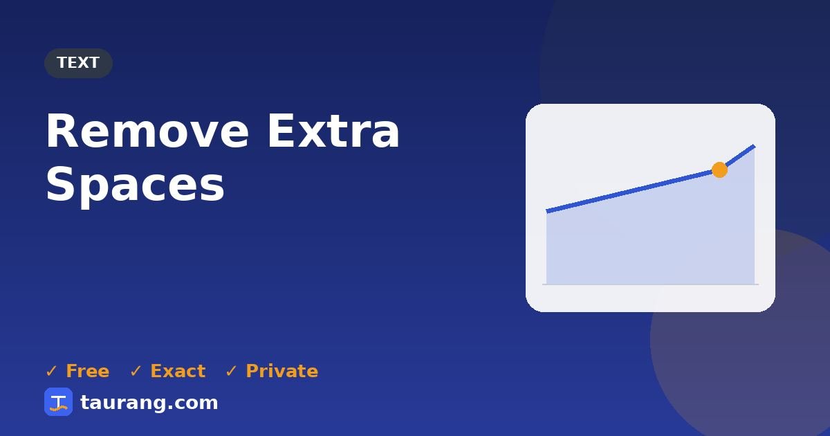 Remove Extra Spaces – free online text tool illustration