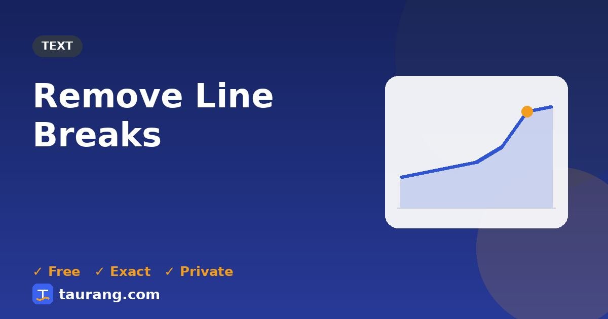 Remove Line Breaks – free online text tool illustration