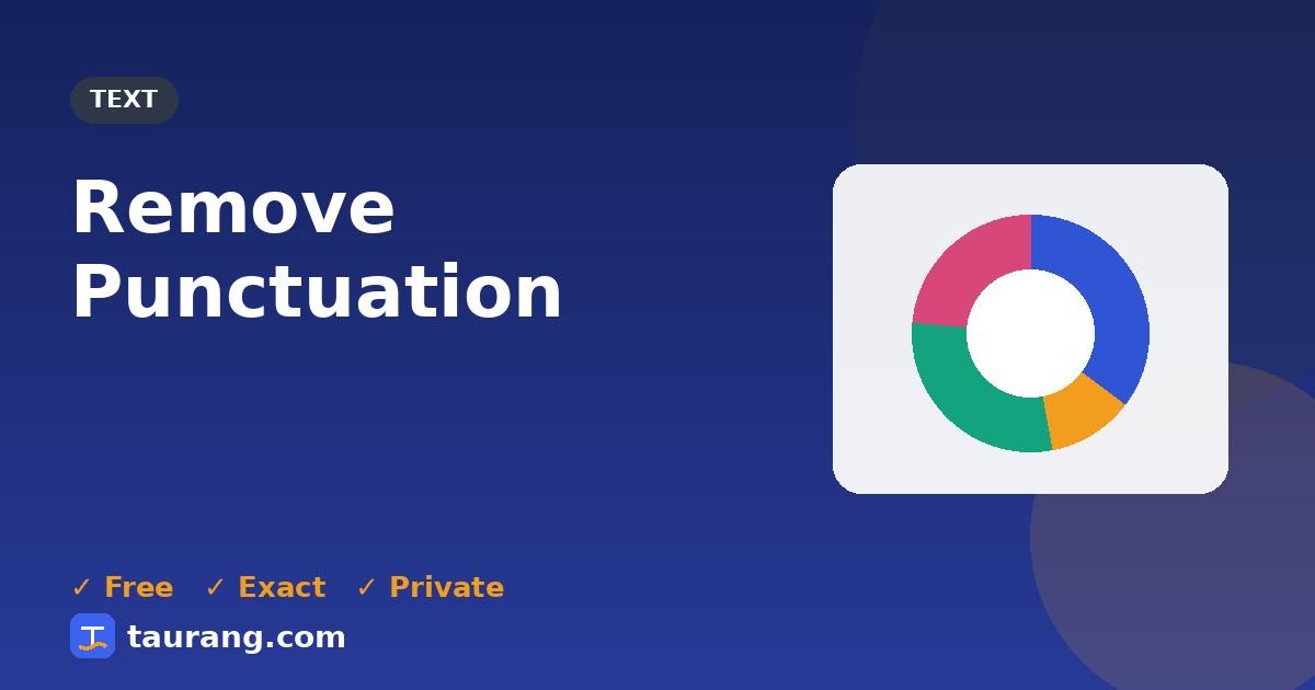 Remove Punctuation – free online text tool illustration