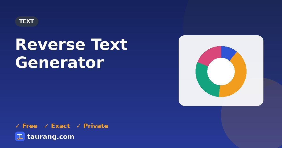 Reverse Text Generator – free online text tool illustration