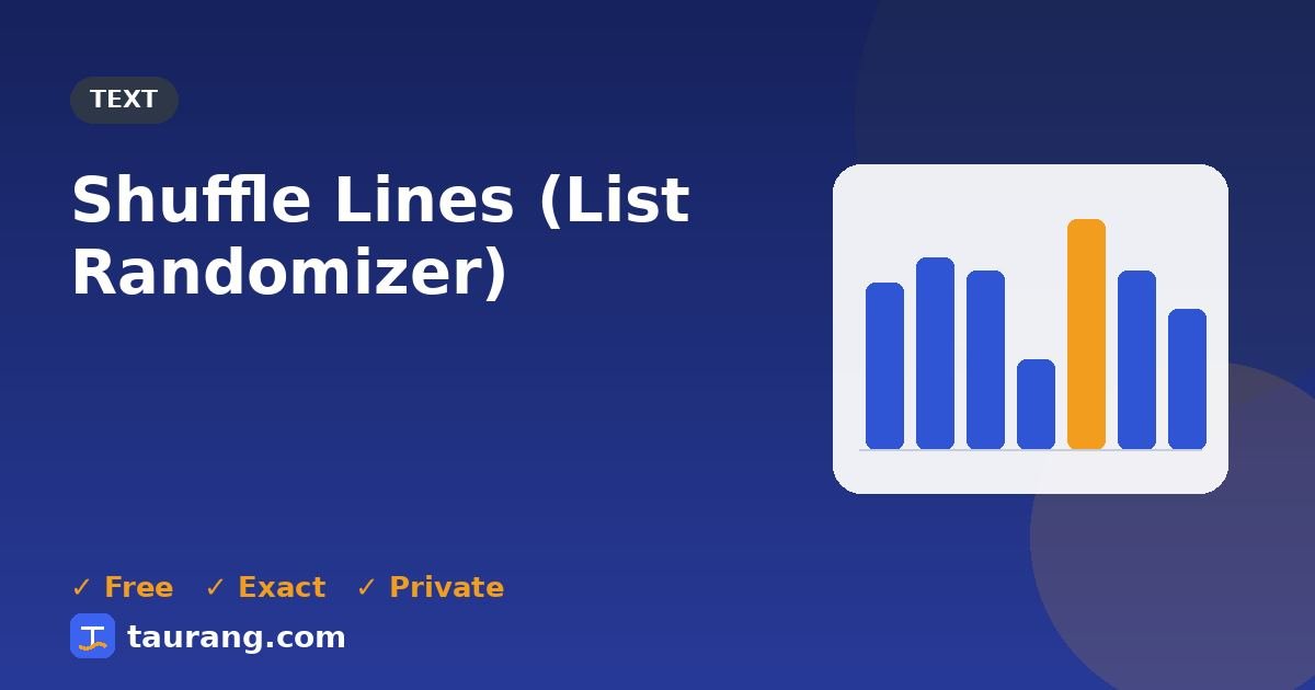 Shuffle Lines (List Randomizer) – free online text tool illustration