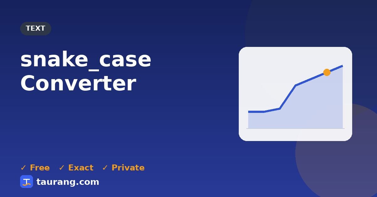 snake_case Converter – free online text tool illustration