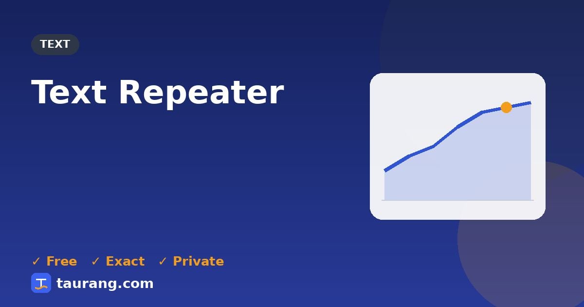 Text Repeater – free online text tool illustration