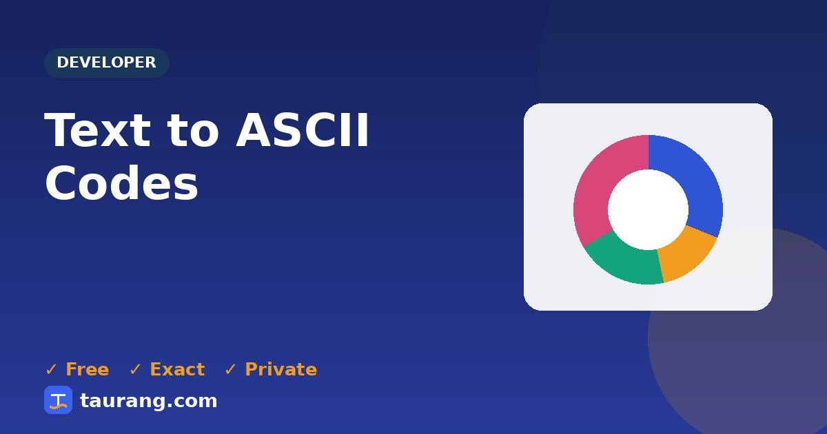 Text to ASCII Codes – free online developer tool illustration