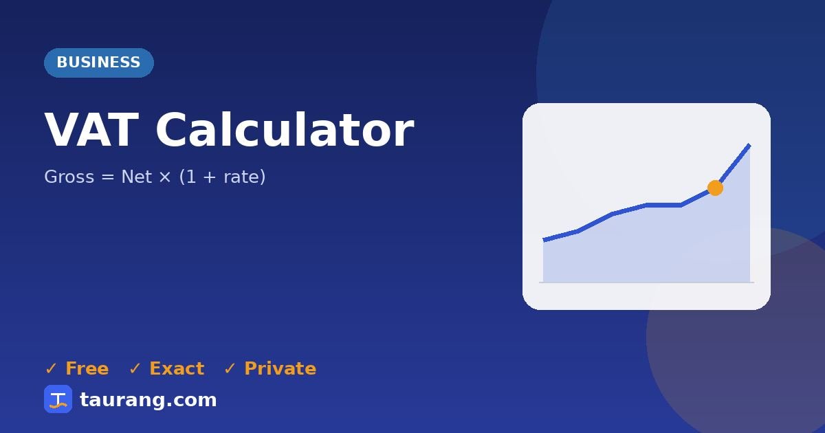 VAT Calculator – free online business tool illustration