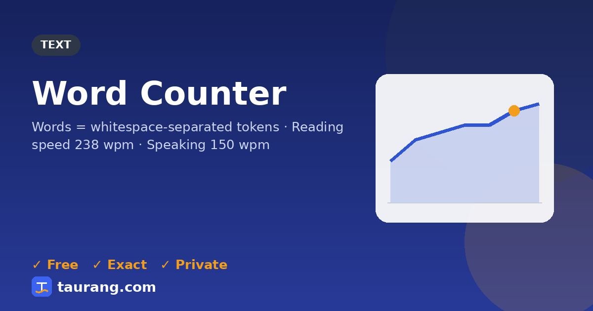 Word Counter – free online text tool illustration